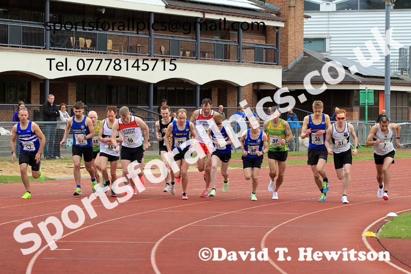 2022 North Eastern Counties AA 10000 metres Champs., Chester le Street, Sat,. May 21st. Photo: David T. Hewitson/Sports for All Pics